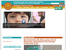 Tablet Screenshot of esperanzacommunity.org